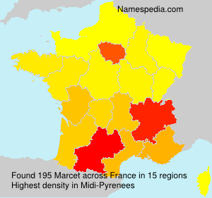 Surname Marcet in France Surname Marcet in France
