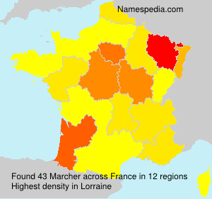 Surname Marcher in France Surname Marcher in France