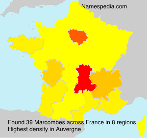 Surname Marcombes in France Surname Marcombes in France