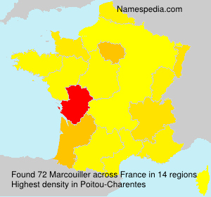 Surname Marcouiller in France Surname Marcouiller in France