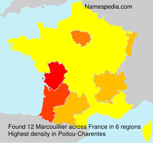 Surname Marcouillier in France