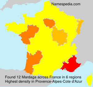 Surname Mardaga in France Surname Mardaga in France