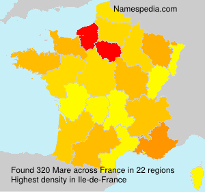 Surname Mare in France Surname Mare in France