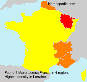 Surname Marer in France Surname Marer in France