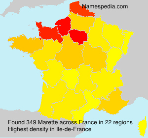 Surname Marette in France Surname Marette in France