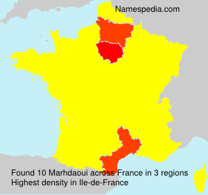 Surname Marhdaoui in France Surname Marhdaoui in France