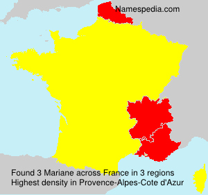 Surname Mariane in France Surname Mariane in France