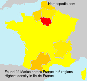 Surname Marico in France Surname Marico in France