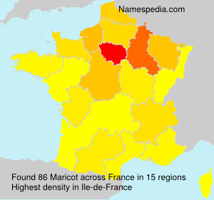 Surname Maricot in France Surname Maricot in France