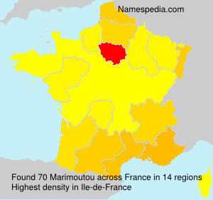 Surname Marimoutou in France Surname Marimoutou in France