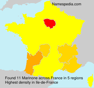 Surname Marinone in France Surname Marinone in France