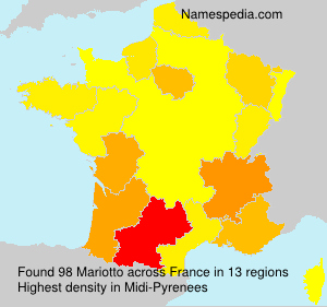 Surname Mariotto in France