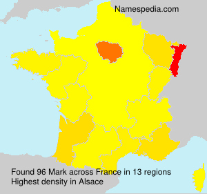 Surname Mark in France Surname Mark in France