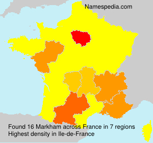 Surname Markham in France Surname Markham in France