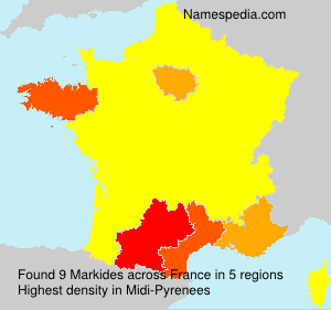 Surname Markides in France Surname Markides in France