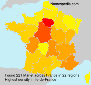 Surname Marlet in France Surname Marlet in France