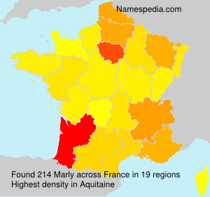 Surname Marly in France Surname Marly in France