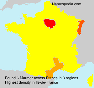 Surname Marmor in France Surname Marmor in France