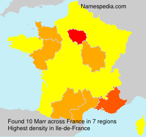 Surname Marr in France Surname Marr in France