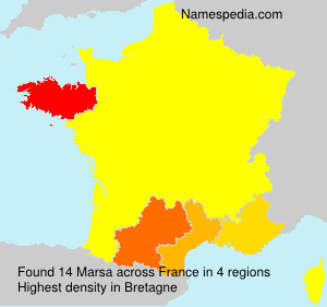 Surname Marsa in France Surname Marsa in France