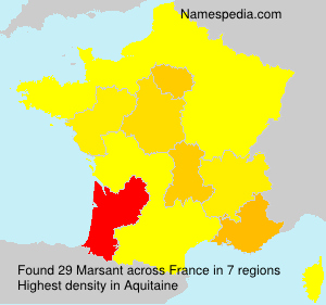 Surname Marsant in France Surname Marsant in France