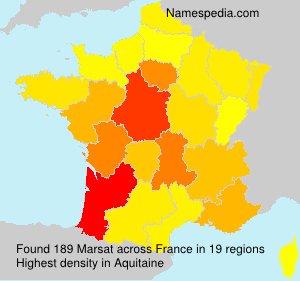 Surname Marsat in France