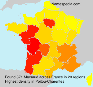 Surname Marsaud in France Surname Marsaud in France
