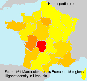 Surname Marsaudon in France Surname Marsaudon in France