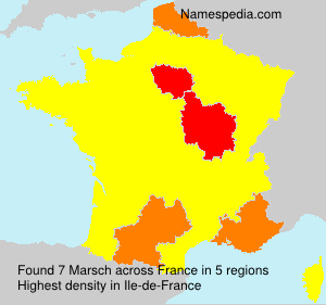 Surname Marsch in France Surname Marsch in France