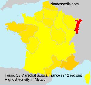 Surname Marschal in France Surname Marschal in France