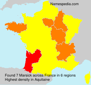 Surname Marsick in France Surname Marsick in France