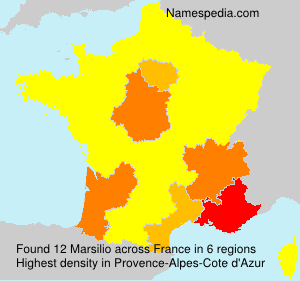 Surname Marsilio in France Surname Marsilio in France