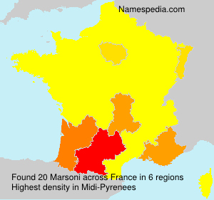 Surname Marsoni in France Surname Marsoni in France