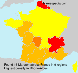 Surname Marston in France Surname Marston in France