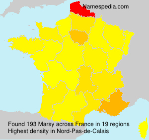 Surname Marsy in France Surname Marsy in France