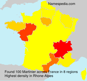 Surname Martinier in France Surname Martinier in France