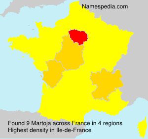 Surname Martoja in France Surname Martoja in France