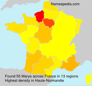 Surname Marye in France Surname Marye in France