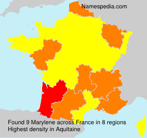 Surname Marylene in France Surname Marylene in France