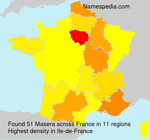 Surname Masera in France Surname Masera in France