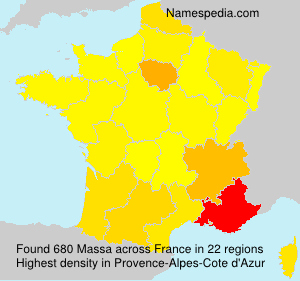 Surname Massa in France Surname Massa in France