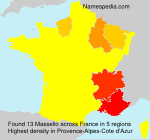 Surname Massello in France Surname Massello in France