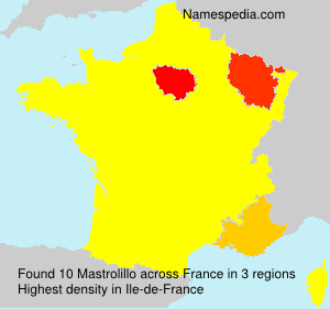 Surname Mastrolillo in France Surname Mastrolillo in France