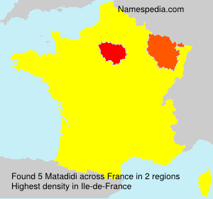 Surname Matadidi in France Surname Matadidi in France