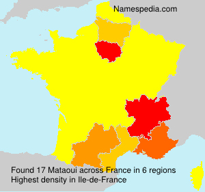 Surname Mataoui in France Surname Mataoui in France