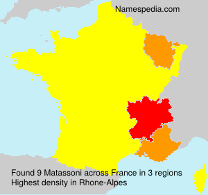 Surname Matassoni in France Surname Matassoni in France