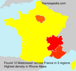 Surname Mateossian in France Surname Mateossian in France