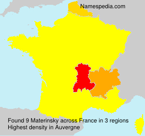 Surname Materinsky in France Surname Materinsky in France