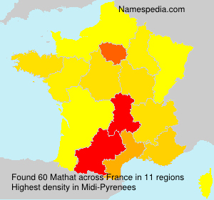 Surname Mathat in France Surname Mathat in France