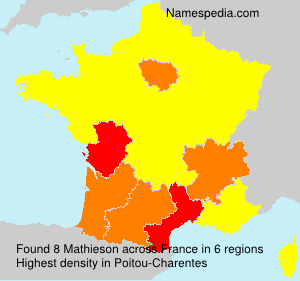 Surname Mathieson in France Surname Mathieson in France